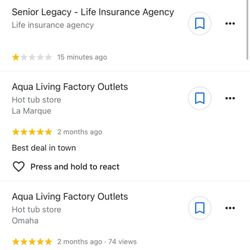 Aqua Living Factory Outlets - Slandering my business