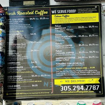 Cuban Coffee Queen Waterfront - Menu - Coffee & Tea Near Me - Key West, Florida Cuban Coffee Queen Waterfront - Menu - Coffee & Tea Near Me - Key West, Florida