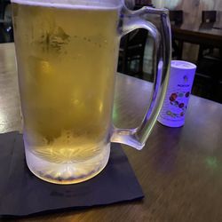 Garbanzo's Pizza - Bud light mug