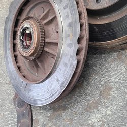 Saylor's Mechanical Services - 2001 Ford Expedition. We diagnosed a soft brake pedal. Discovered the front rotors were the cause. Repaced rotors, brake pads, and calipers
