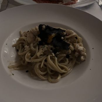 Italian Kitchen - Cacio e Pepe. Prepared table side in a cheese wheel. With lobster and black truffle. A worthwhile treat. - Italian Near Me - Vancouver, British Columbia Italian Kitchen - Cacio e Pepe. Prepared table side in a cheese wheel. With lobster and black truffle. A worthwhile treat. - Italian Near Me - Vancouver, British Columbia