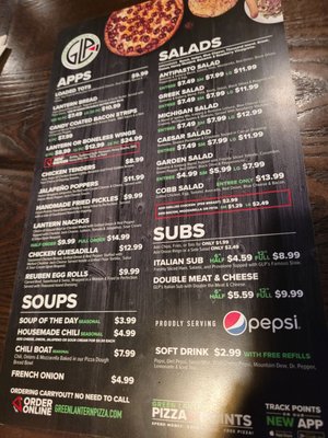 Menu photo 7 Green Lantern Pizza Berkley, MI