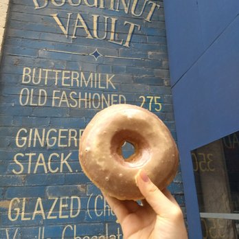 Doughnut Vault - Glazed Chestnut - the picture does not justify how humongous this donut is - Donuts Near Me - Chicago, Illinois Doughnut Vault - Glazed Chestnut - the picture does not justify how humongous this donut is - Donuts Near Me - Chicago, Illinois