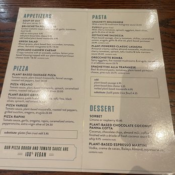 Il Fornello - Plant based menu - Italian Near Me - Richmond Hill, Ontario