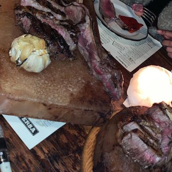 Aria Wine Bar - Tomahawk on salt bar - Italian Near Me - New York, New York