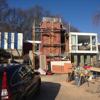 Tomorrow's Architecture - Original 1970's modern home with New Elevator tower for access. - Architects Near Me - Lagrangeville, New York Tomorrow's Architecture - Original 1970's modern home with New Elevator tower for access. - Architects Near Me - Lagrangeville, New York