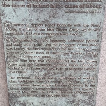 James Connolly Memorial Statue - Worker's fight! - Funeral Services & Cemeteries Near Me - Dublin, D