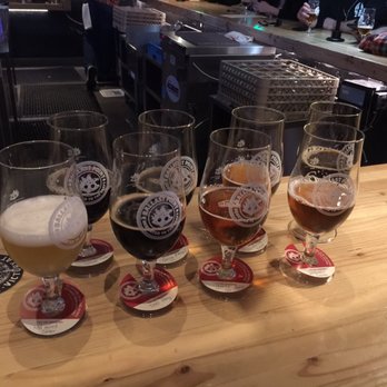Ballast Point Brewing Long Beach - Our flight - Breweries Near Me - Long Beach, California