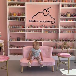 Heidi’s Cupcakery - Great place for a photo op with the sprinkle wall!