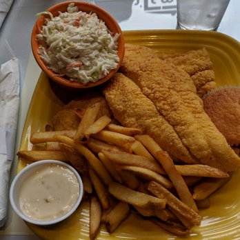 Mama J's Kitchen - Catfish, coleslaw and fries. - Soul Food Near Me - Richmond, Virginia