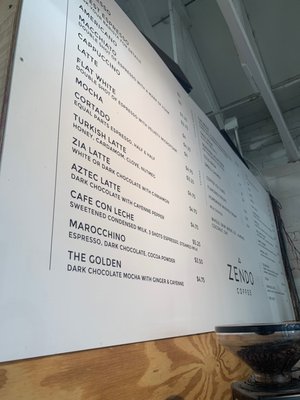 Menu photo 6 Zendo Coffee Albuquerque, NM