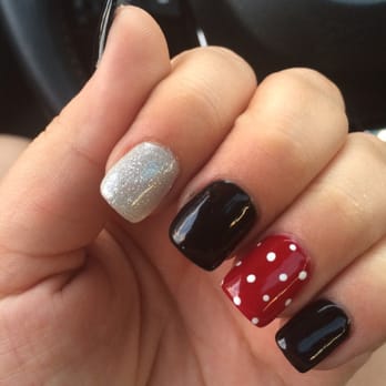 Sweet Nails & Spa - Minnie Mouse inspired nails! Acrylics by Macy. - Nail Salons Near Me - Clovis, California Sweet Nails & Spa - Minnie Mouse inspired nails! Acrylics by Macy. - Nail Salons Near Me - Clovis, California