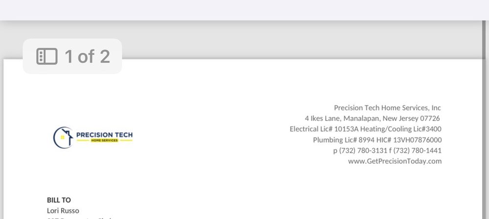 Slide of Precision Tech Home Services