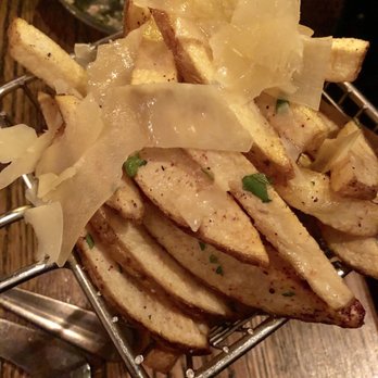 Dunya Bistro - Fat Truffle fries, great for scooping all your sauces - Mediterranean Near Me - San Francisco, California