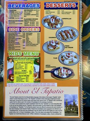 Menu photo 5 El Tapatio Flagstaff, AZ
