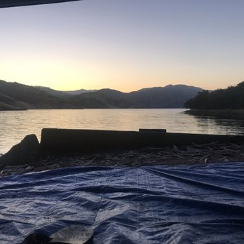 Island Park Campground - Early morning view from my tent at campsite 43 - Campgrounds Near Me - Sanger, California Island Park Campground - Early morning view from my tent at campsite 43 - Campgrounds Near Me - Sanger, California