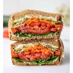 Guzo Cafe - A veggie delight sandwich served on multigrain bread