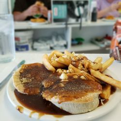 Hewitts Dairy Bar - Meat pies with poutine!!!