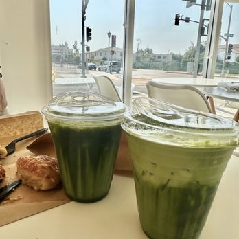 Danbi Coffee - Matcha latte (left) and matcha rain (right) - Coffee & Tea Near Me - Pasadena, California Danbi Coffee - Matcha latte (left) and matcha rain (right) - Coffee & Tea Near Me - Pasadena, California