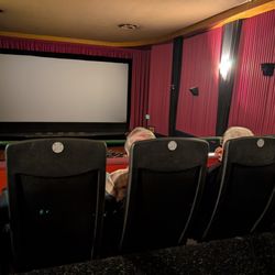 Chabot Theater - Upstairs seating with a more eye level view of the screen - 12/2025