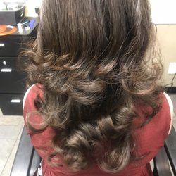 Salon Gallery - Hair color,  refresh glaze , Haircut and Blow-dry style.