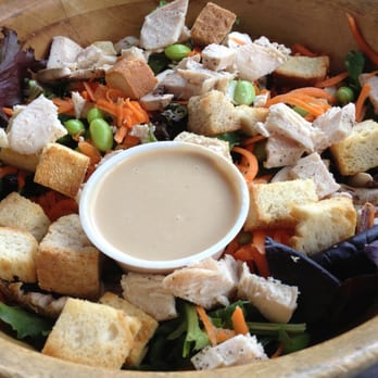 Green Goddess Cafe - Build your own salad. I added chicken. The dressing is tahini-lemon. - Breakfast & Brunch Near Me - Stowe, Vermont Green Goddess Cafe - Build your own salad. I added chicken. The dressing is tahini-lemon. - Breakfast & Brunch Near Me - Stowe, Vermont