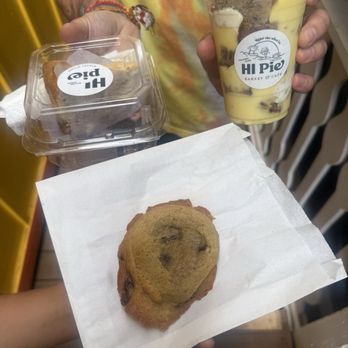 HI Pie Bakery + Cafe - Got the banana Foster's, chocolate chip cookie and the blueberry cream cheese. What a combo! - Bakeries Near Me - Haleiwa, Hawaii HI Pie Bakery + Cafe - Got the banana Foster's, chocolate chip cookie and the blueberry cream cheese. What a combo! - Bakeries Near Me - Haleiwa, Hawaii