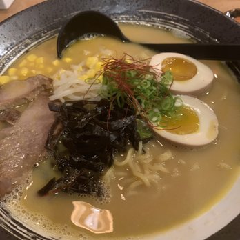 Sojo Ramen - Butter miso (don't mind that little blob, the dressing from my salad got in there lol) - Ramen Near Me - Las Vegas, Nevada Sojo Ramen - Butter miso (don't mind that little blob, the dressing from my salad got in there lol) - Ramen Near Me - Las Vegas, Nevada