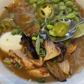 True Food Kitchen - Chicken bone broth ramen - New American Near Me - Hackensack, New Jersey True Food Kitchen - Chicken bone broth ramen - New American Near Me - Hackensack, New Jersey