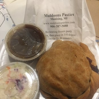 Muldoon's Pasties - Beef pasty combo and got a cherry Coke - Desserts Near Me - Munising, Michigan Muldoon's Pasties - Beef pasty combo and got a cherry Coke - Desserts Near Me - Munising, Michigan