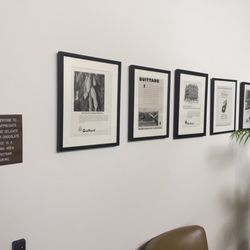 Guittard Chocolate Company - Historical news articles in the waiting room