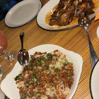 Nancy's Hustle - Beef fat sticky rice and chicken - New American Near Me - Houston, Texas Nancy's Hustle - Beef fat sticky rice and chicken - New American Near Me - Houston, Texas