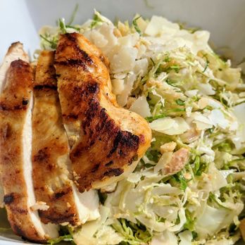 Siena Tavern - Shaved Brussels Sprouts salad - add chicken -$17 - Italian Near Me - Chicago, Illinois
