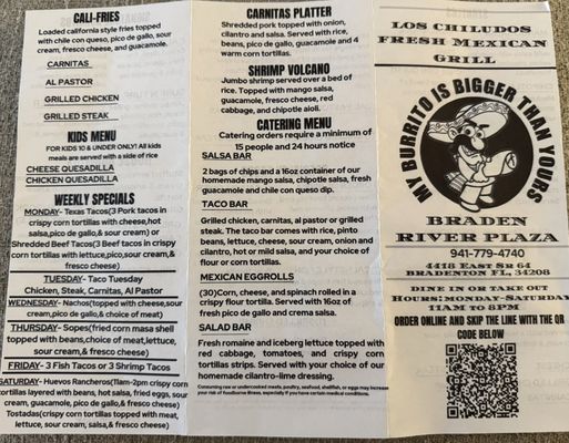 Menu photo 2 Los Chiludos Bradenton, FL