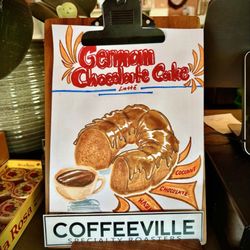 Coffeeville - Art by their employee, Isaac.
