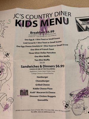 Menu photo 2 J C's Country Diner Tremonton, UT