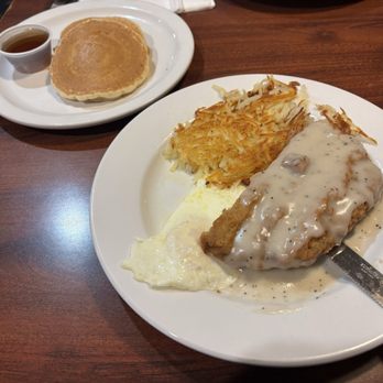Yosemite Falls Cafe - Chicken Fried Steak & Eggs 1/2 - American Near Me - Clovis, California Yosemite Falls Cafe - Chicken Fried Steak & Eggs 1/2 - American Near Me - Clovis, California