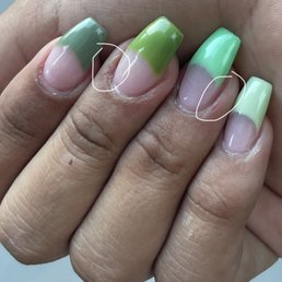 Cuts & nail shape is horrible.