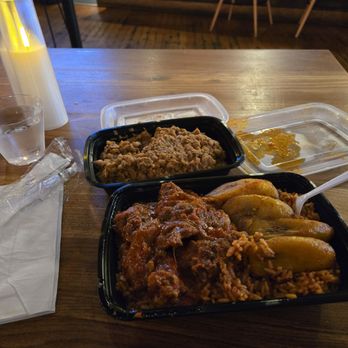 Jollof Kitchen - My yummy jollof rice, plantains, beans and meat... Looking forward to trying it again... - Caterers Near Me Jollof Kitchen - My yummy jollof rice, plantains, beans and meat... Looking forward to trying it again... - Caterers Near Me