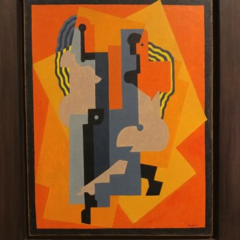 Museo Bellas Artes de Bilbao - Albert Gleizes (1881-1953) "Composition with two figures" (1920) at the Bilbao Fine Arts Museum - Museums Near Me - Bilbao, BI