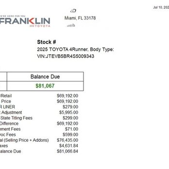 Franklin Toyota - overpriced - Car Dealers Near Me - Statesboro, Georgia Franklin Toyota - overpriced - Car Dealers Near Me - Statesboro, Georgia