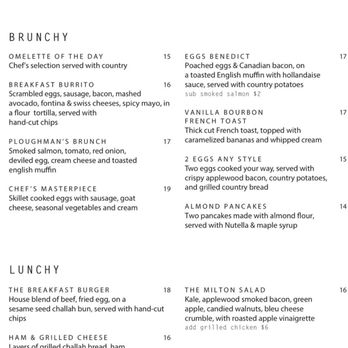 The Milton - Brunch menu - Irish Near Me - New York, New York