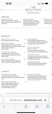 Menu photo 5 The Milton New York, NY Menu photo 5 The Milton New York, NY