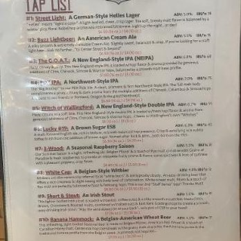 Center Street Brewing Company - Not my best photo, but beer list and description - Breweries Near Me - Wallingford, Connecticut Center Street Brewing Company - Not my best photo, but beer list and description - Breweries Near Me - Wallingford, Connecticut