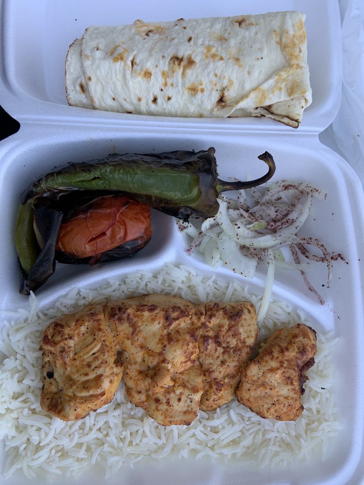 Chicken kabob combo plate (10) Yelp