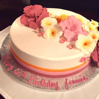 Cake Delight - Beautiful tropical flower cake. - Custom Cakes Near Me - Livermore, California Cake Delight - Beautiful tropical flower cake. - Custom Cakes Near Me - Livermore, California