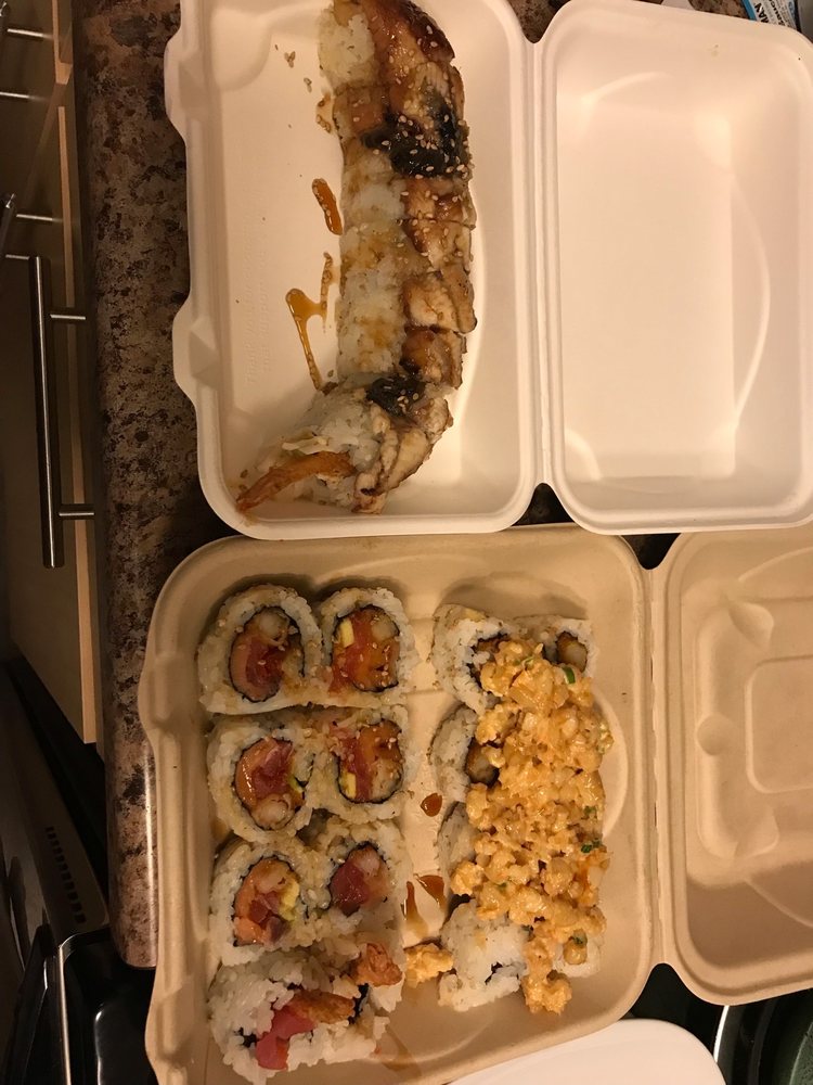 Food from Trapper's Sushi