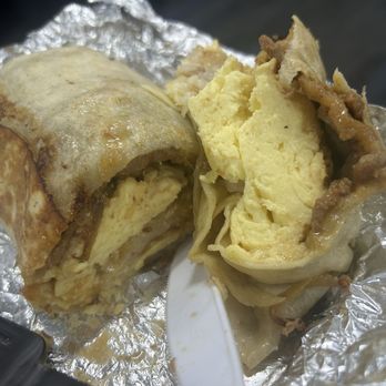 Egg Happiness - Spicy pork and egg burrito with extra meat - Korean Near Me - Dublin, California Egg Happiness - Spicy pork and egg burrito with extra meat - Korean Near Me - Dublin, California