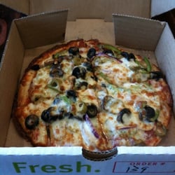 Thin crust veggie!