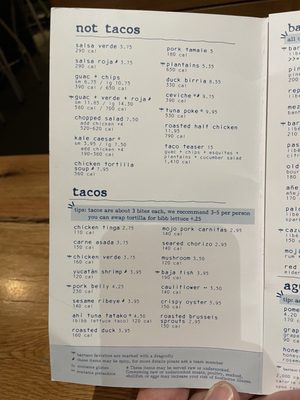 Menu photo 6 bartaco - Reston Reston, VA